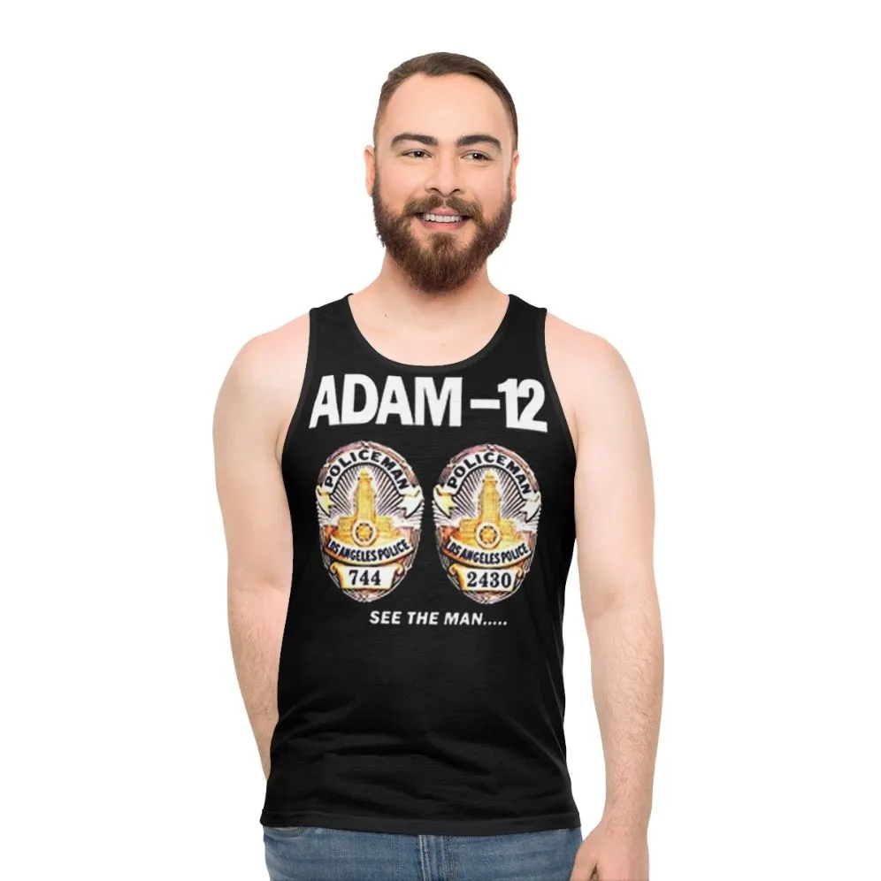 1970s Adam 12 TV Series Unisex Retro Tank Top