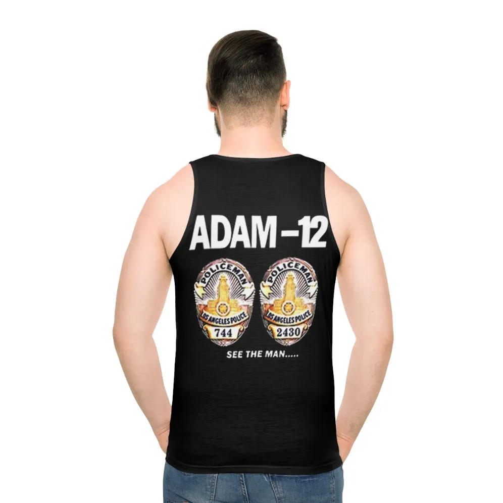 1970s Adam 12 TV Series Unisex Retro Tank Top