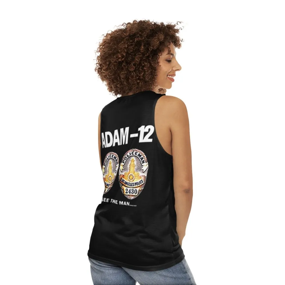 1970s Adam 12 TV Series Unisex Retro Tank Top