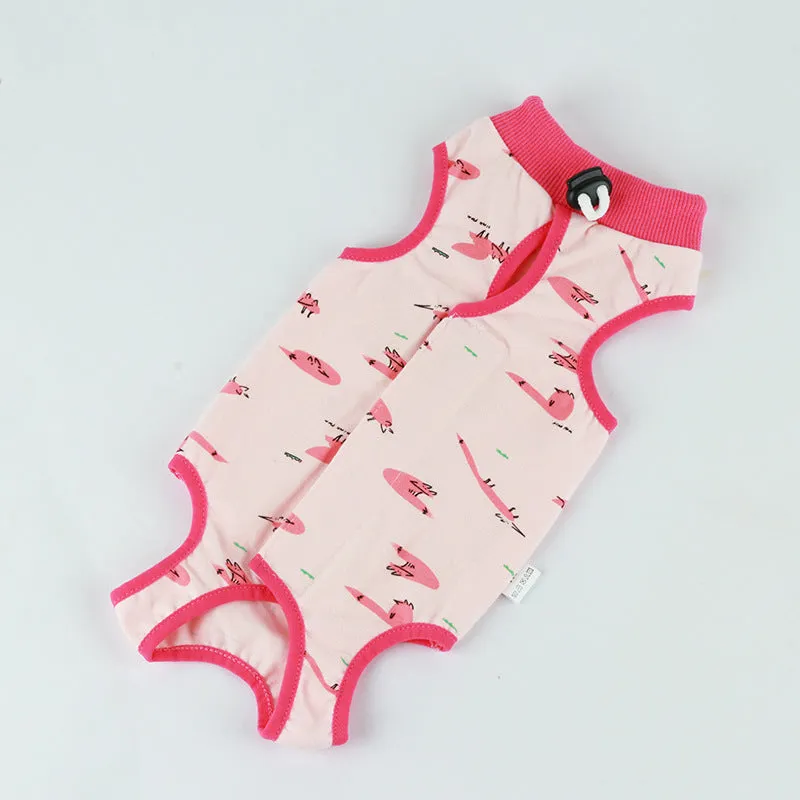 Anti-licking anti-stripping anti-lint anti-hair breathable weaning pants pet clothes female cat cotton summer