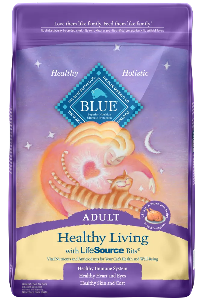Blue Buffalo Healthy Living Adult Chicken and Brown Rice Recipe Dry Cat Food