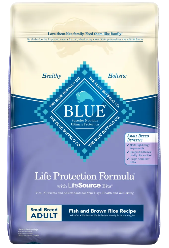 Blue Buffalo Life Protection Fish & Brown Rice Recipe Small Breed Adult Dry Dog Food