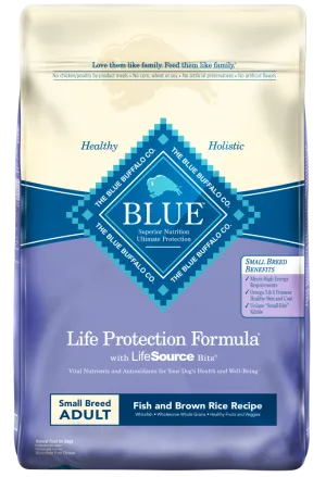 Blue Buffalo Life Protection Fish & Brown Rice Recipe Small Breed Adult Dry Dog Food