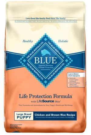 Blue Buffalo Life Protection Natural Chicken & Brown Rice Recipe Large Breed Puppy Dry Dog Food
