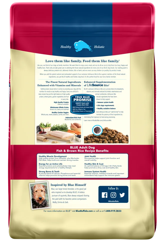 Blue Buffalo Life Protection Natural Fish & Brown Rice Recipe Adult Dry Dog Food