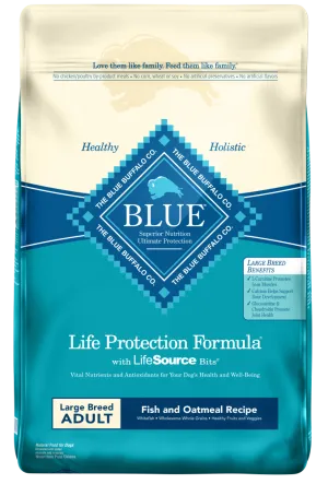 Blue Buffalo Life Protection Natural Fish & Oatmeal Recipe Large Breed Adult Dry Dog Food