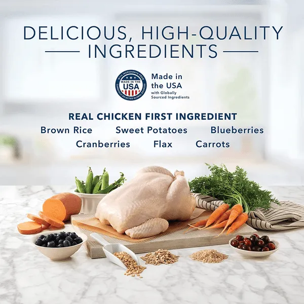 BLUE Tastefuls Weight Control Chicken & Brown Rice Recipe Dry Cat Food, 7lb