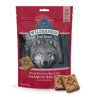 BLUE Wilderness Trail Treats Grain Free Biscuits; Salmon Recipe