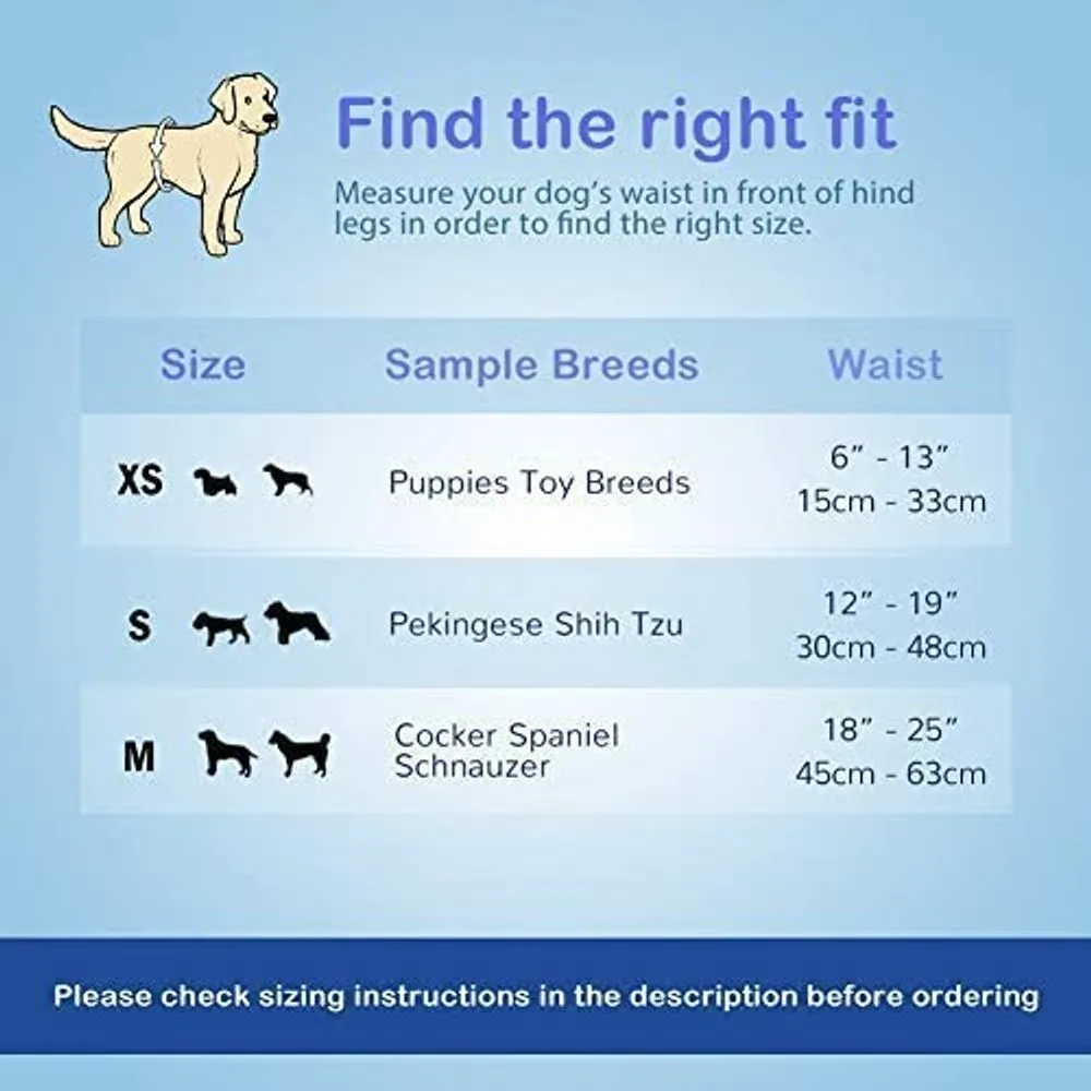Disposable Male Wrap Dog Diapers Simple and Convenient, Small 60 Count