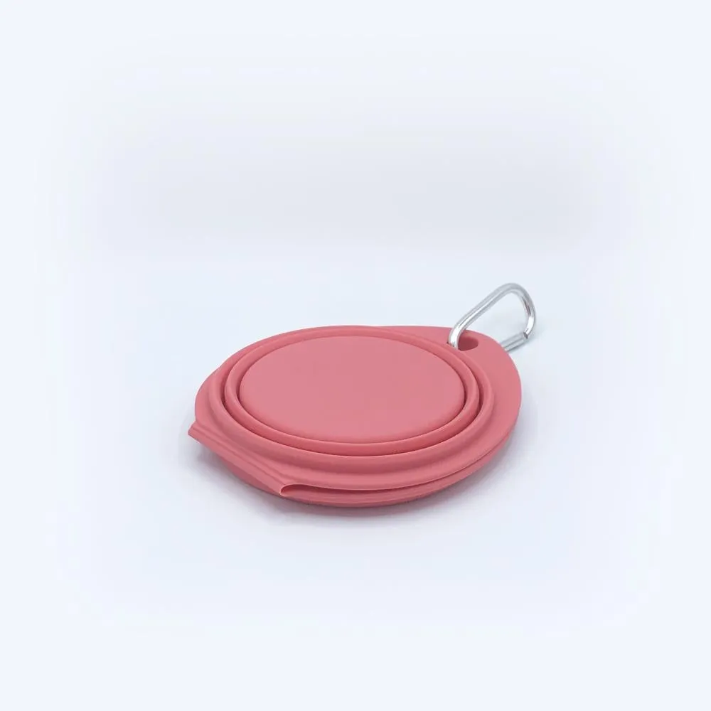 double travel bowl - pink