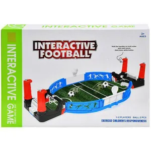 Football Family Interactive Table Game - Soccer Mini Hoop Net Ball Pump Play Set