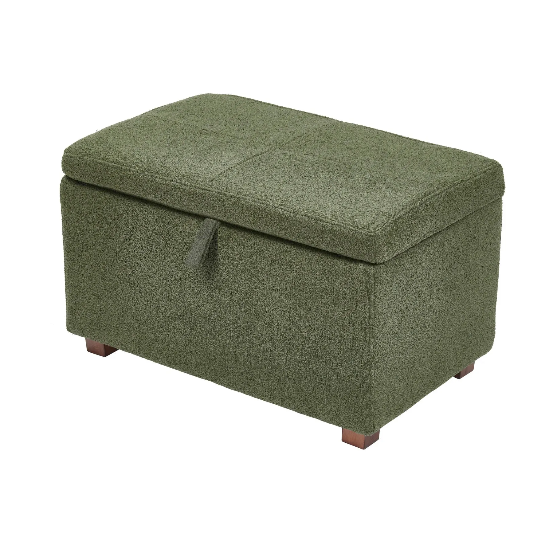 Gaia Baby, Nursing Chair Footstool, Walnut/Boucle Forest