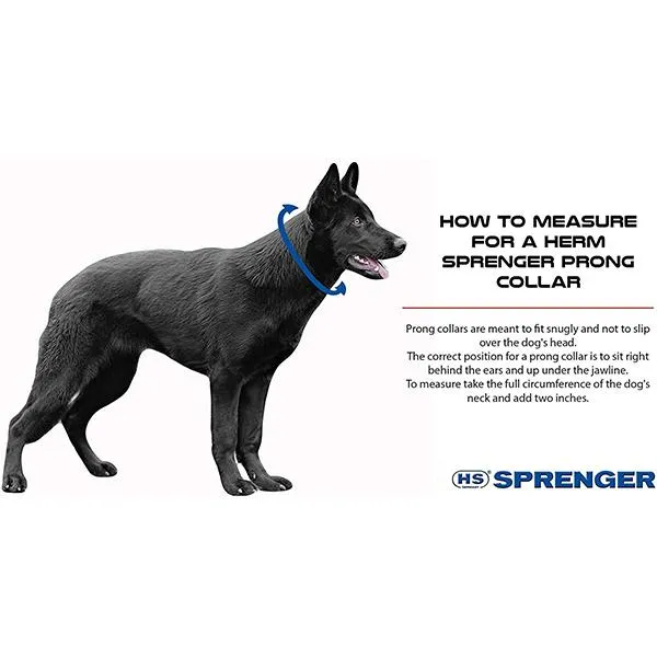 HERM SPRENGER - Black Stainless Steel ULTRA-PLUS Training Collar with Center-Plate and Assembly Chain