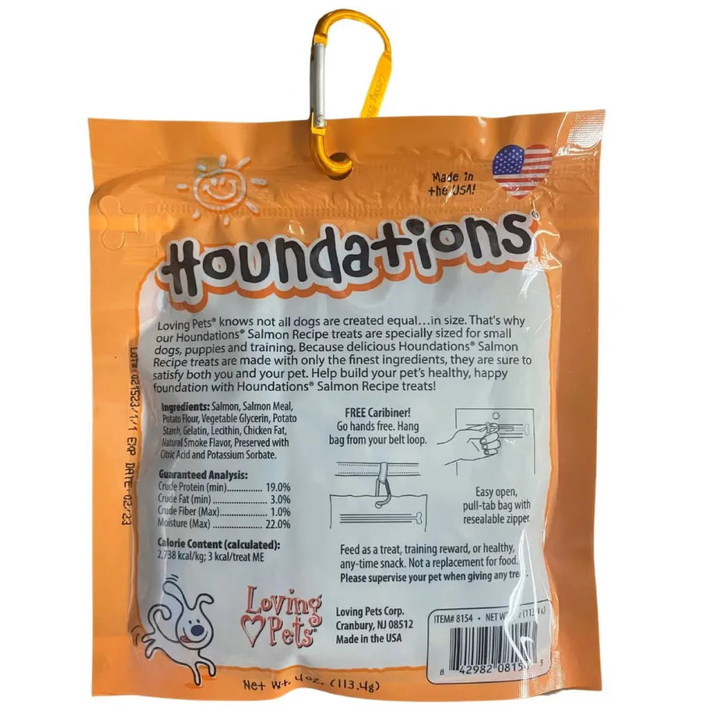 Loving Pets Houndations Salmon Flavor Dog Training Treats (4oz)