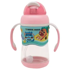 Marcus & Marcus 2 Stage Tritan Straw Bottle (Pink)