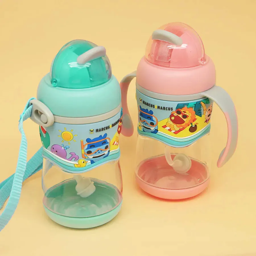 Marcus & Marcus 2 Stage Tritan Straw Bottle (Pink)