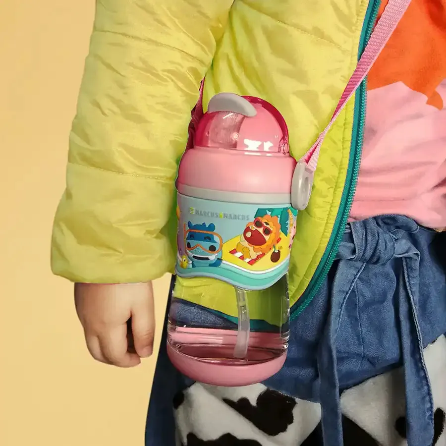 Marcus & Marcus 2 Stage Tritan Straw Bottle (Pink)