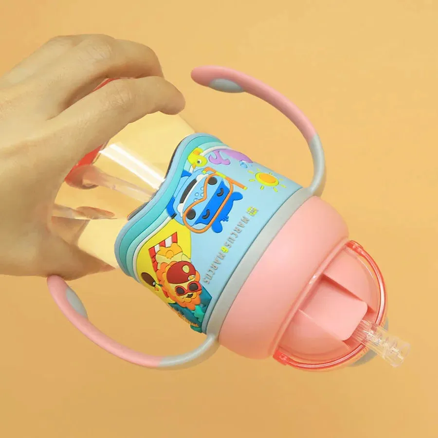 Marcus & Marcus 2 Stage Tritan Straw Bottle (Pink)