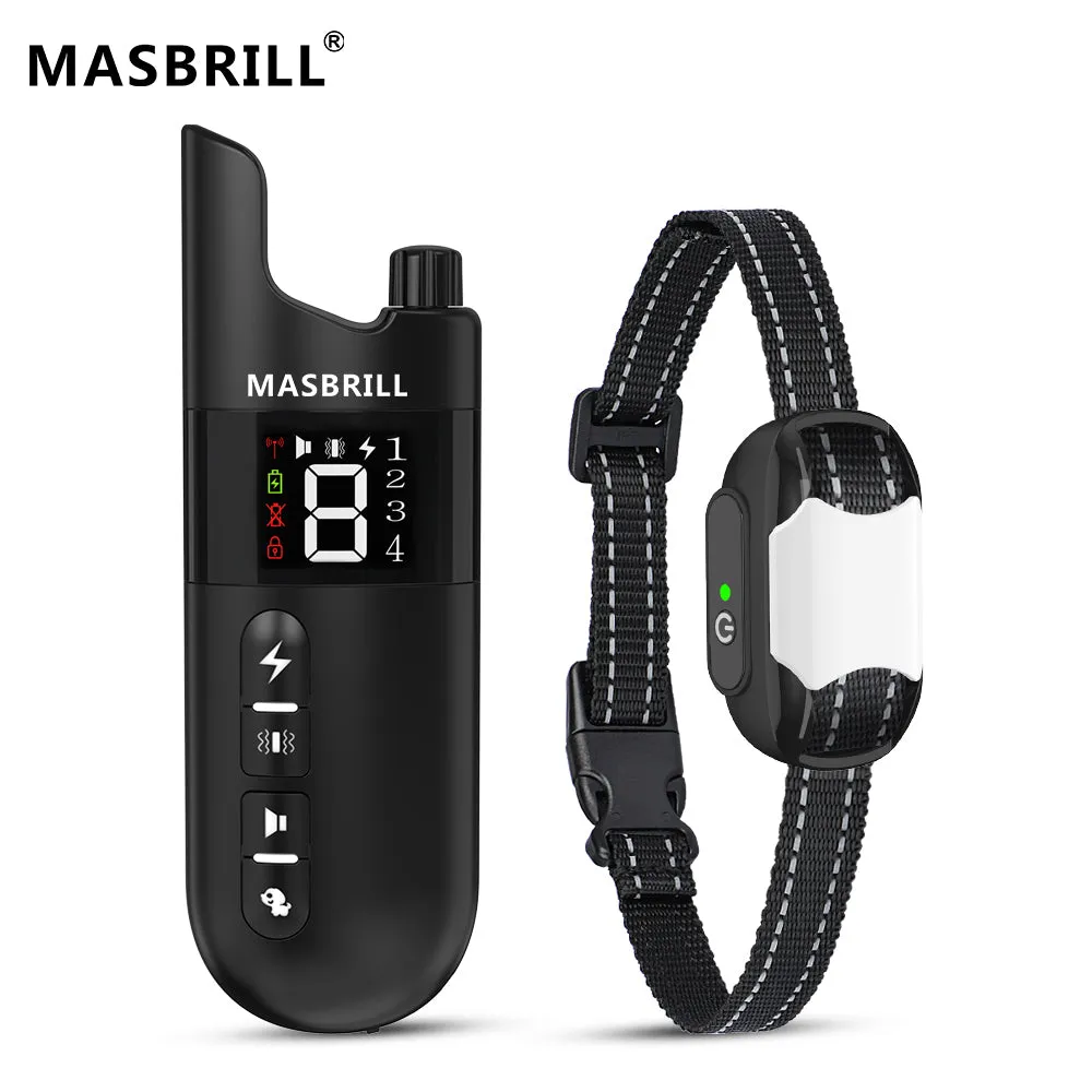 MASBRILL Dog Training Collar Rechargeable IPX7 Waterproof-913-2000ft