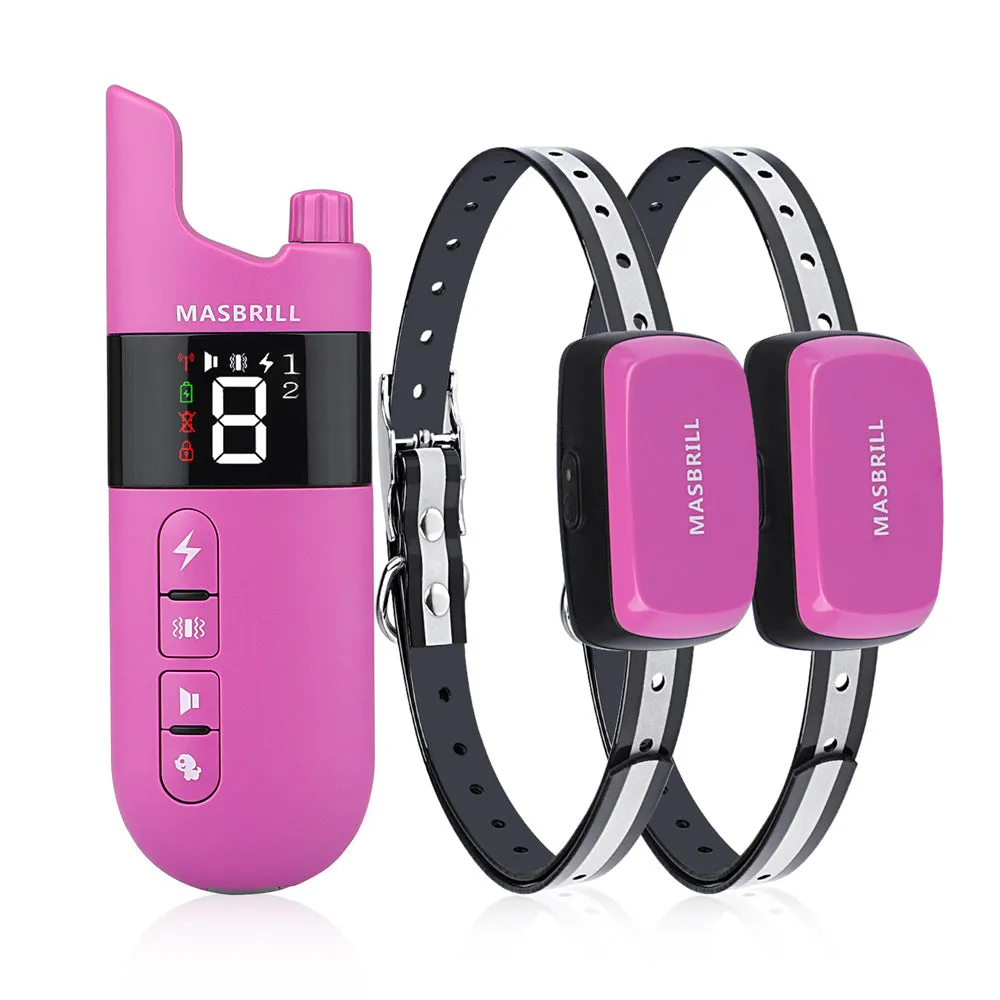 MASBRILL Dog Training Collar Rechargeable IPX7 Waterproof-913-2000ft