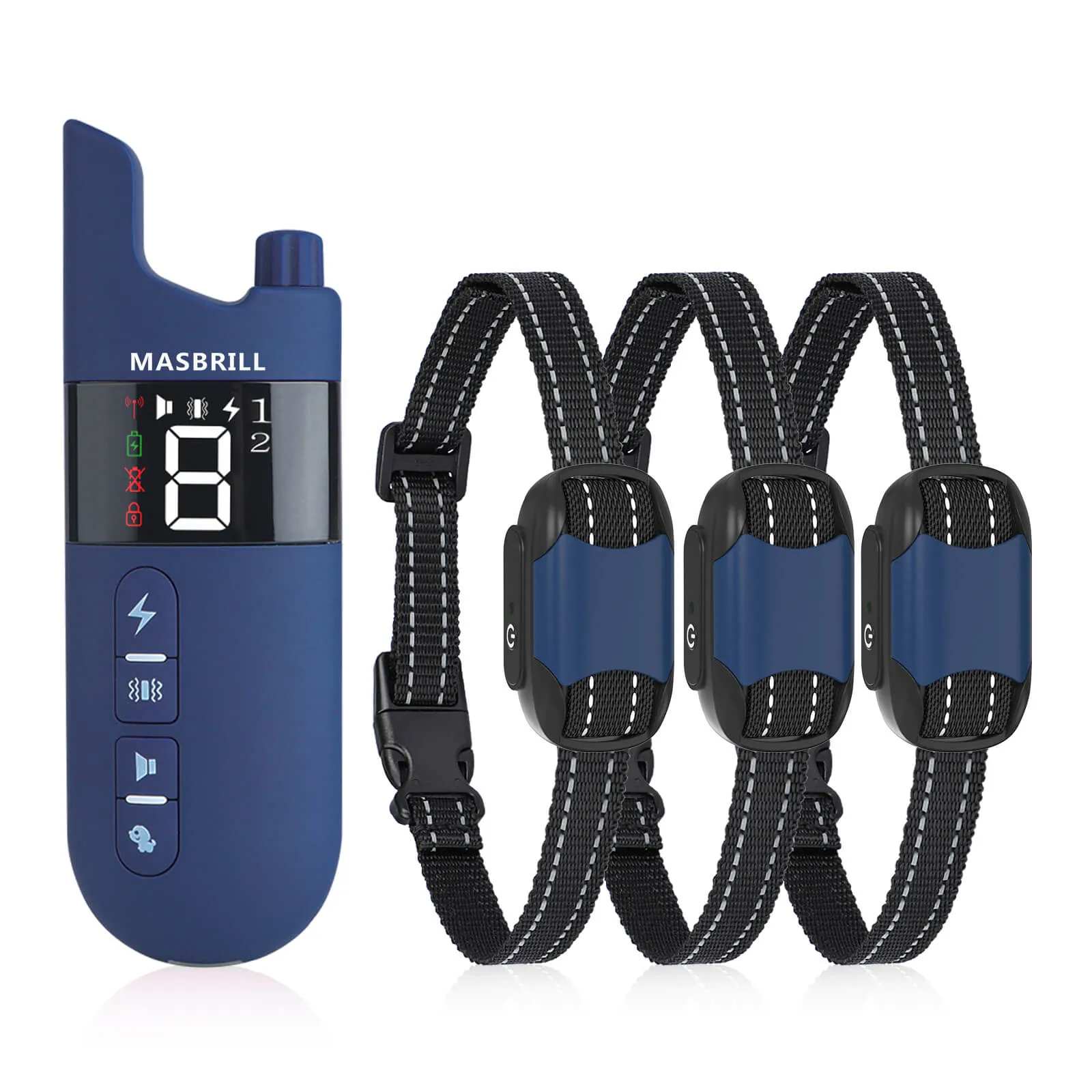 MASBRILL Dog Training Collar Rechargeable IPX7 Waterproof-913-2000ft