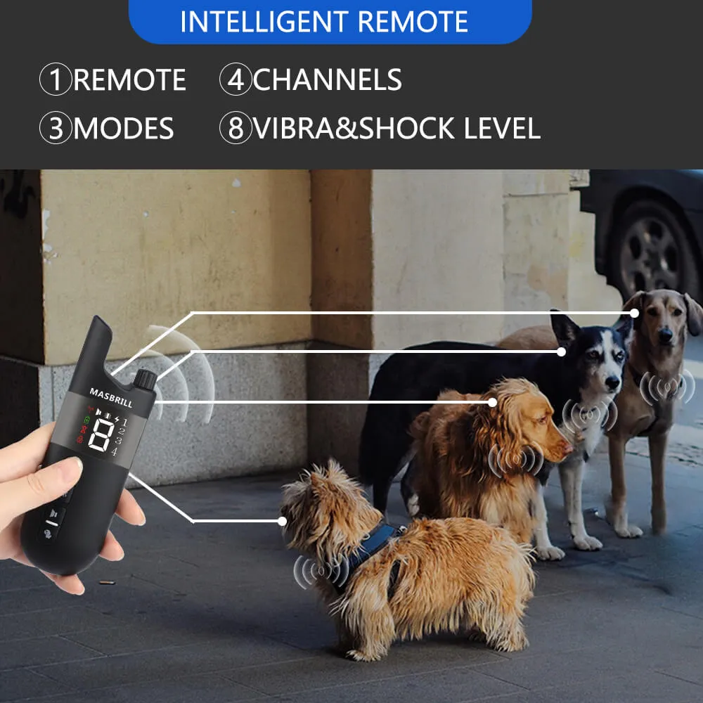 MASBRILL Dog Training Collar Rechargeable IPX7 Waterproof-913-2000ft