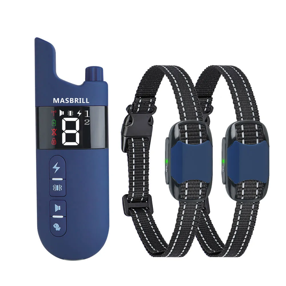 MASBRILL Dog Training Collar Rechargeable IPX7 Waterproof-913-2000ft