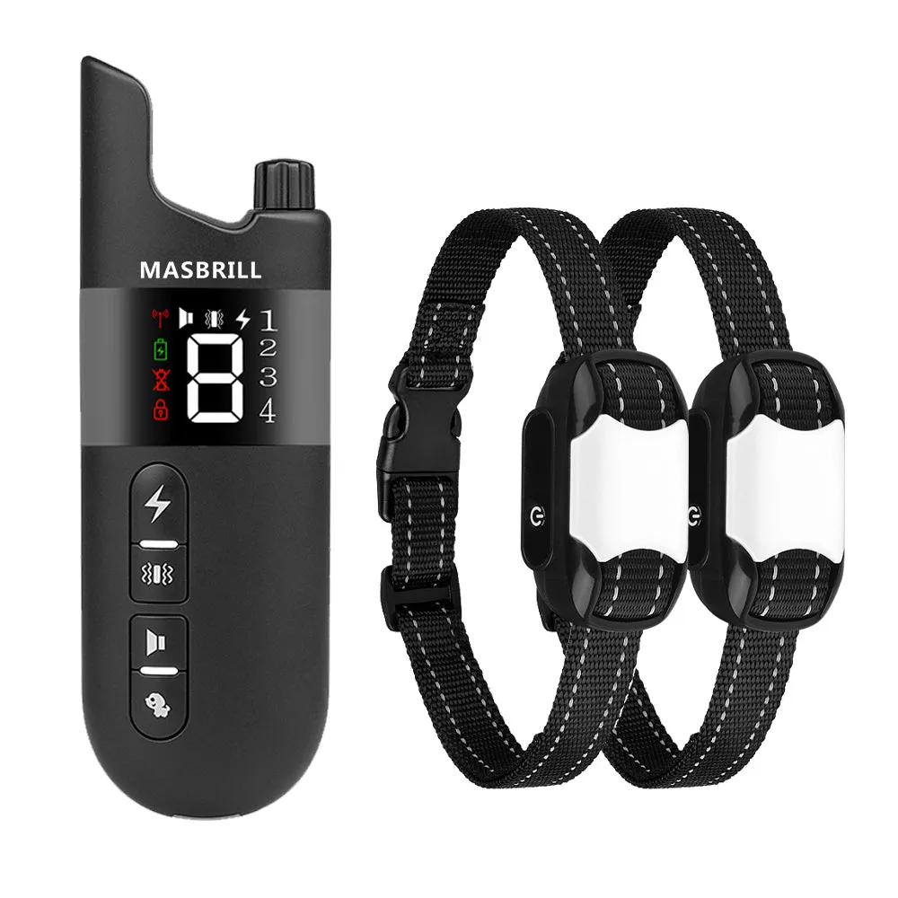 MASBRILL Dog Training Collar Rechargeable IPX7 Waterproof-913-2000ft