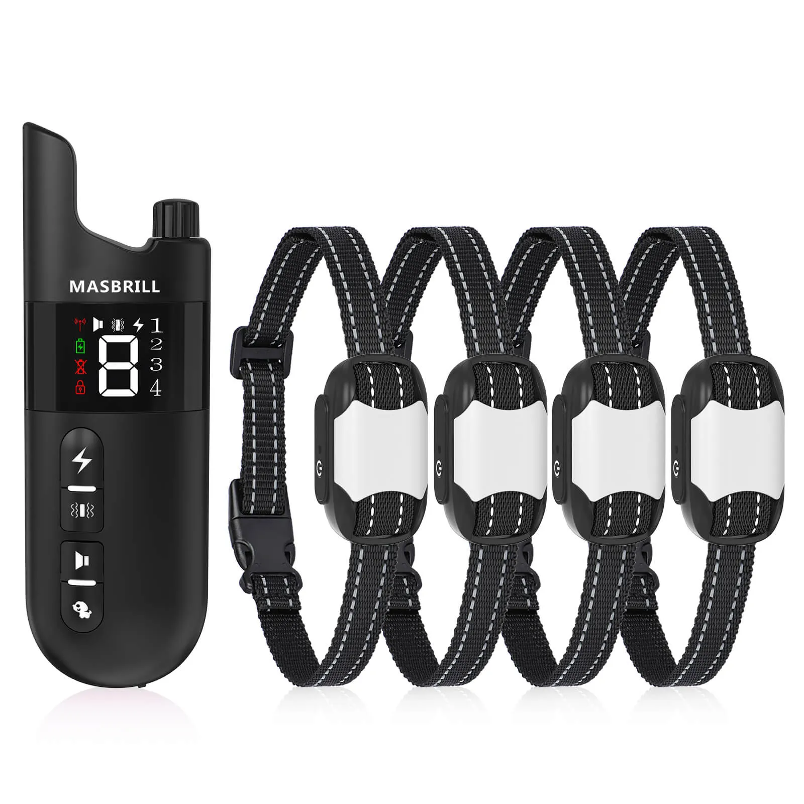 MASBRILL Dog Training Collar Rechargeable IPX7 Waterproof-913-2000ft