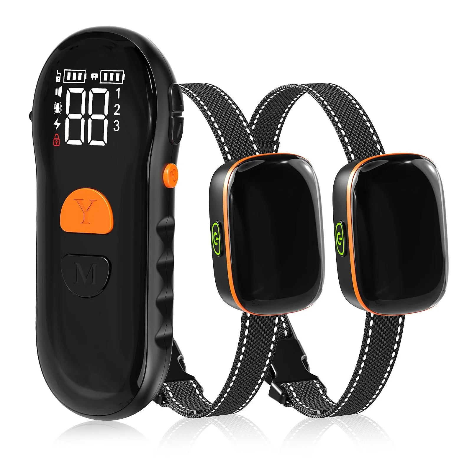 MASBRILL Dog Training Collar Waterproof Electric Shock Collar With Remote 2600Ft-925