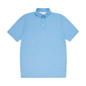 Performance Polo- Light Blue Topo