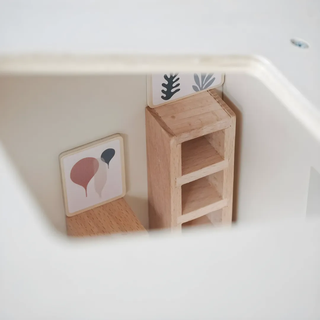 Premium Quality Wooden Doll House With Furniture Set 2 Years  