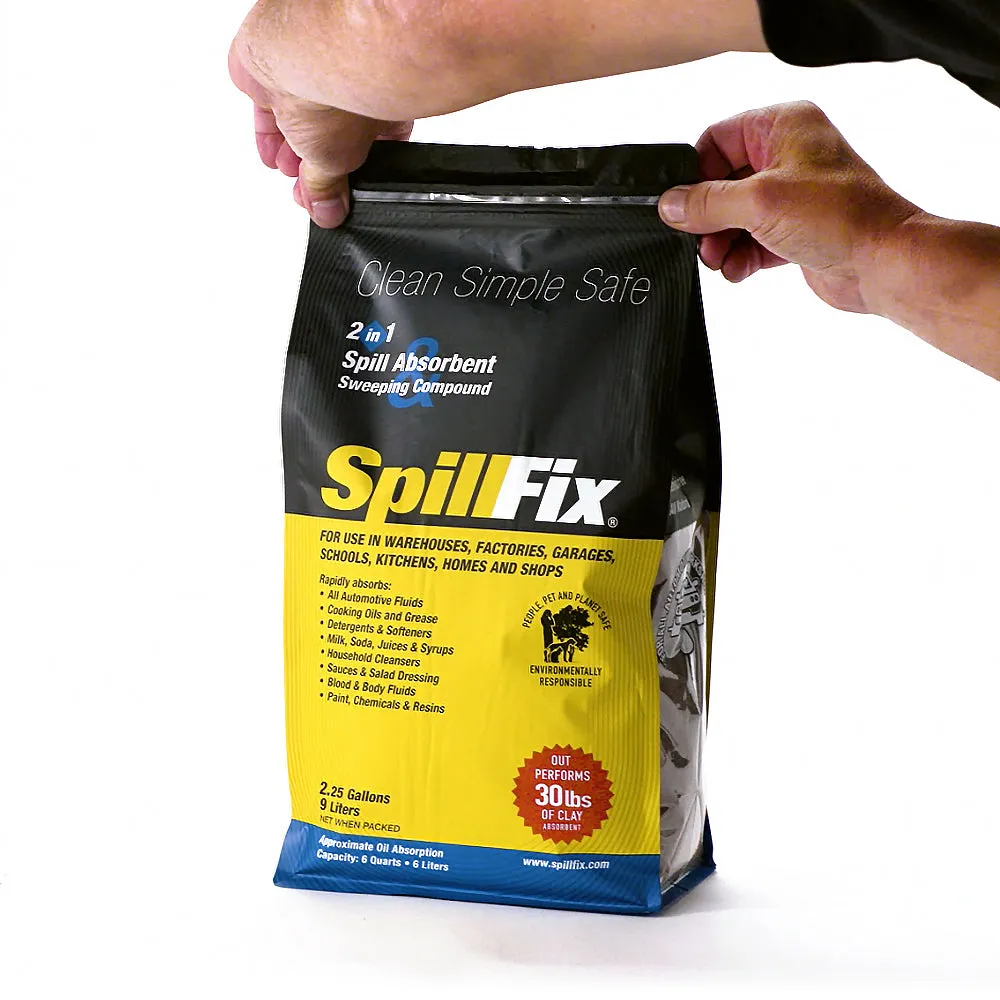 SpillFix - 2in1 Spill Absorbent & Sweeping Compound (Pouch)