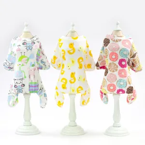 Spring pet clothing multi-color pattern home service