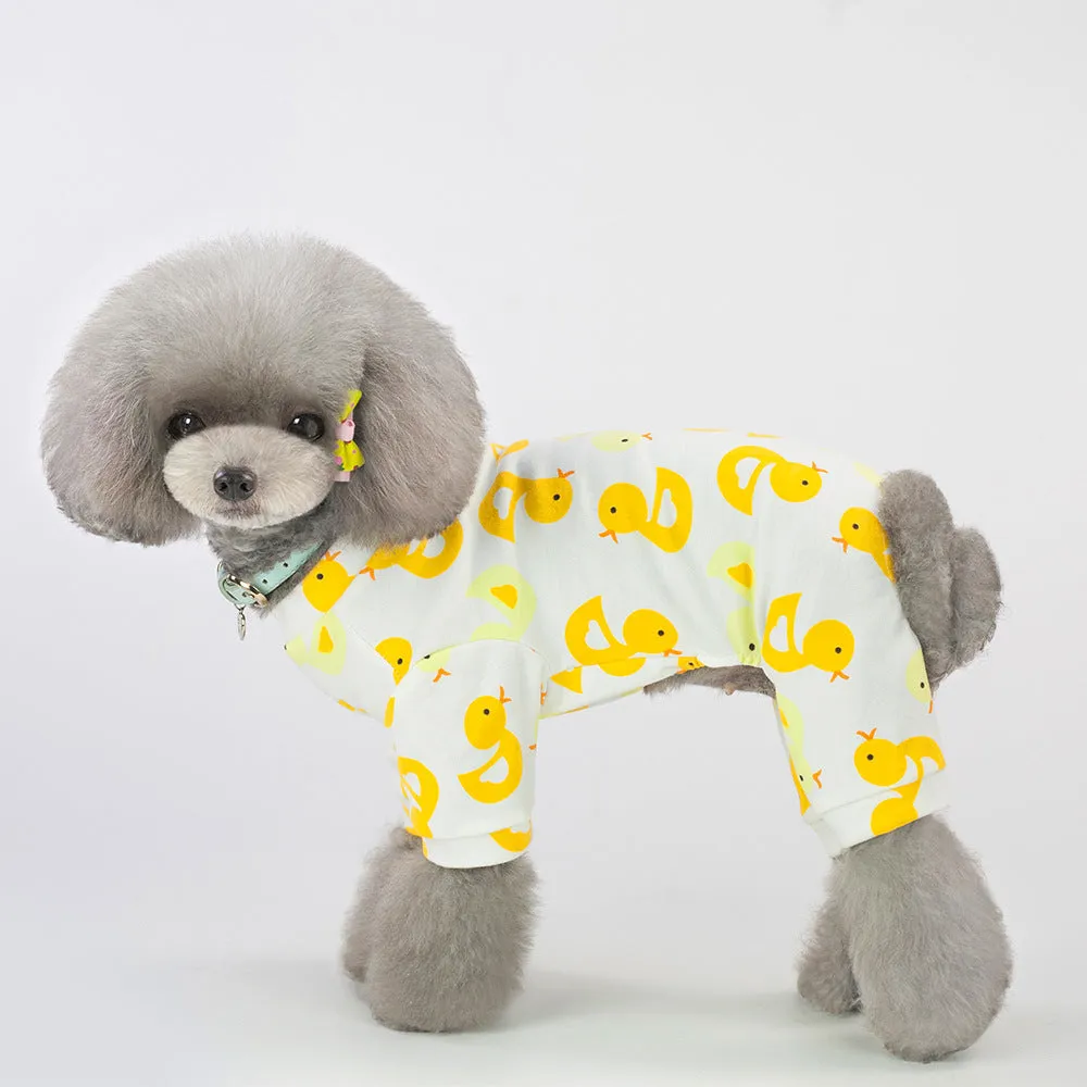 Spring pet clothing multi-color pattern home service