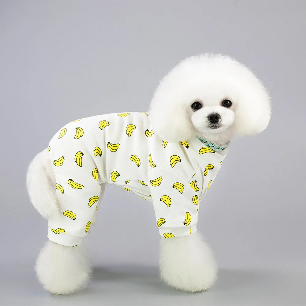 Spring pet clothing multi-color pattern home service