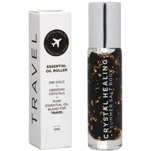 Summer Salt Body - Essential Oil Roller - Travel Obsidian Crystals (10ml)