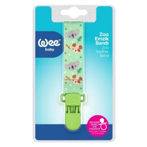 Wee Baby Zoo Patterned Assorted Easy-To-Use Pacifier Strap