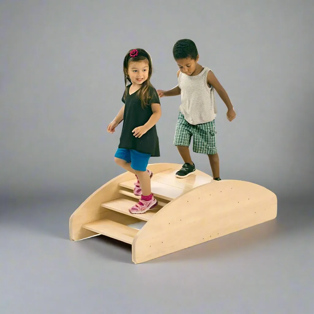 Wooden Rocking Boat Active Play Toy By Miza